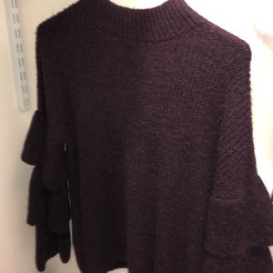 Purple turtle neck sweater